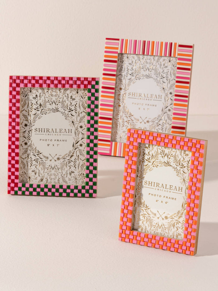 Viva Check Picture Frame