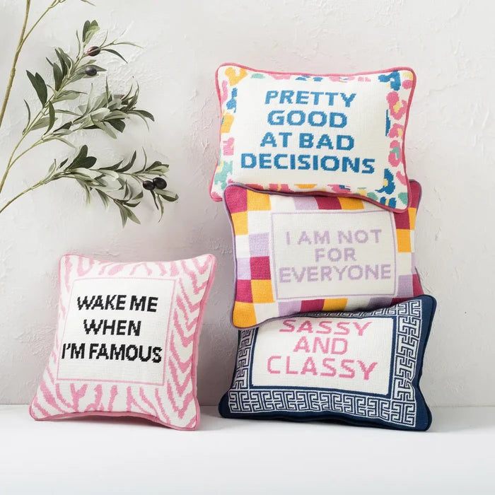 Wake Me When Famous Pillow