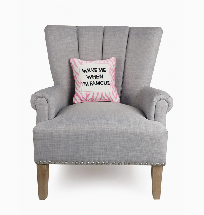 Wake When Famous Pillow