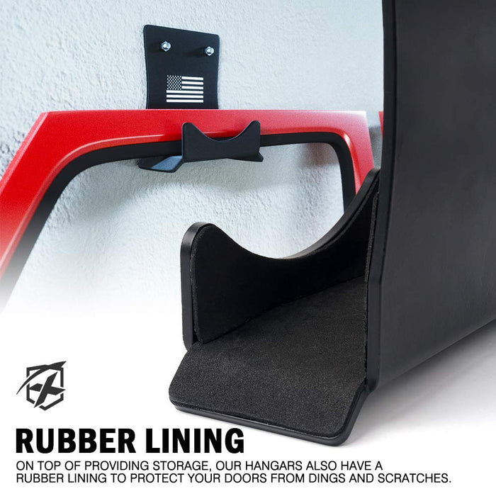 Wall Mount Storage Door Hangers for Jeep