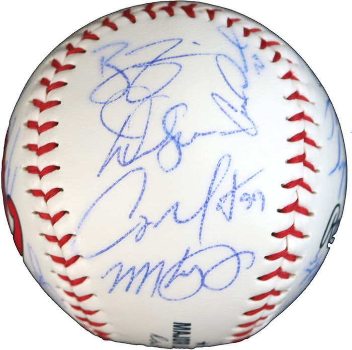 Washington Nationals 2015 Team Signed Autographed Rawlings Logo Major League with Display Holder Baseball Authenticated Ink COA- Harper Scherzer Strasburg