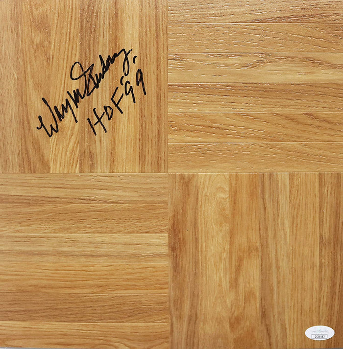 Wayne Embry Signed Autographed Basketball Floorboard JSA COA