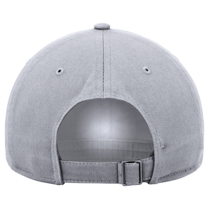 Back of hat. Adjustable meddle slider at bottom.
