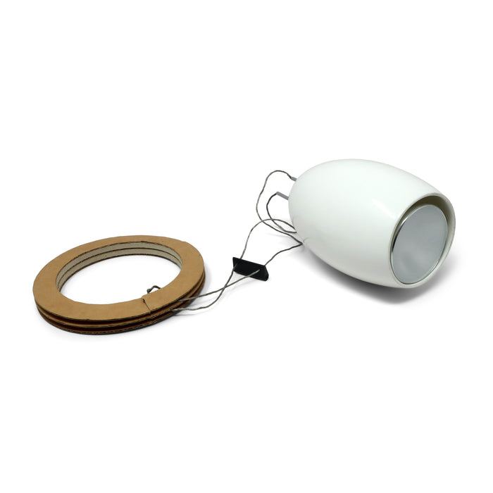 White Porcelain "Oh" Pendant Lamp by Tobias Grau
