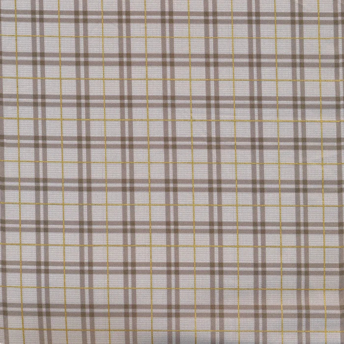Winter Dreams 90844M-14 Gingham Taupe for FIGO Fabrics