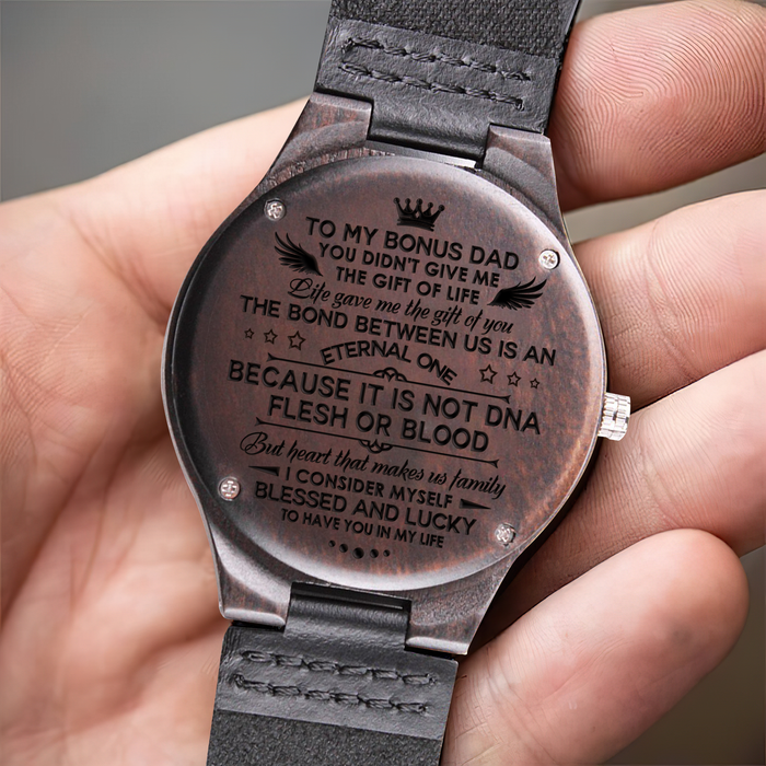 Wood Watch for Bonus Dad- You didn't give me the gift of life - JWshinee