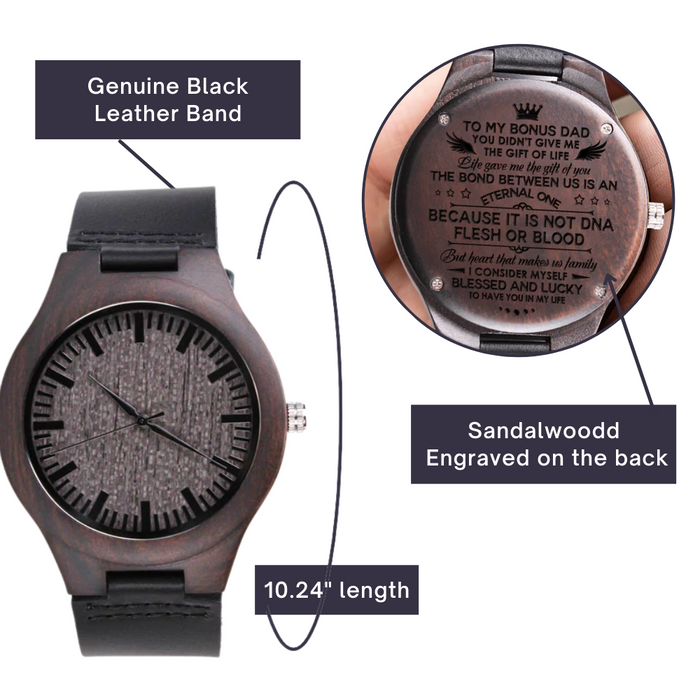 Wood Watch for Bonus Dad- You didn't give me the gift of life - JWshinee