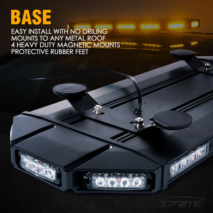 Roof Top Strobe Light Bar 27" Base