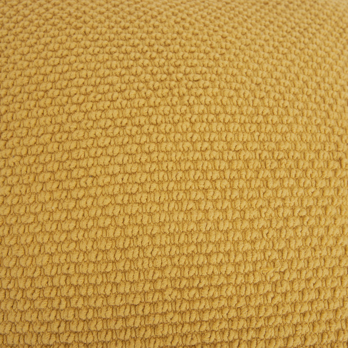 ZIEGLER YELLOW  SOLID URBAN FARMHOUSE THROW PILLOW